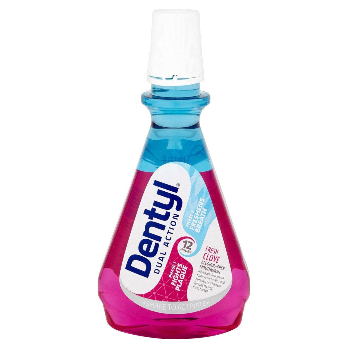 Dentyl Dual Action CPC Mouthwash Alcohol-Free Fresh Clove - 500ml — product packaging