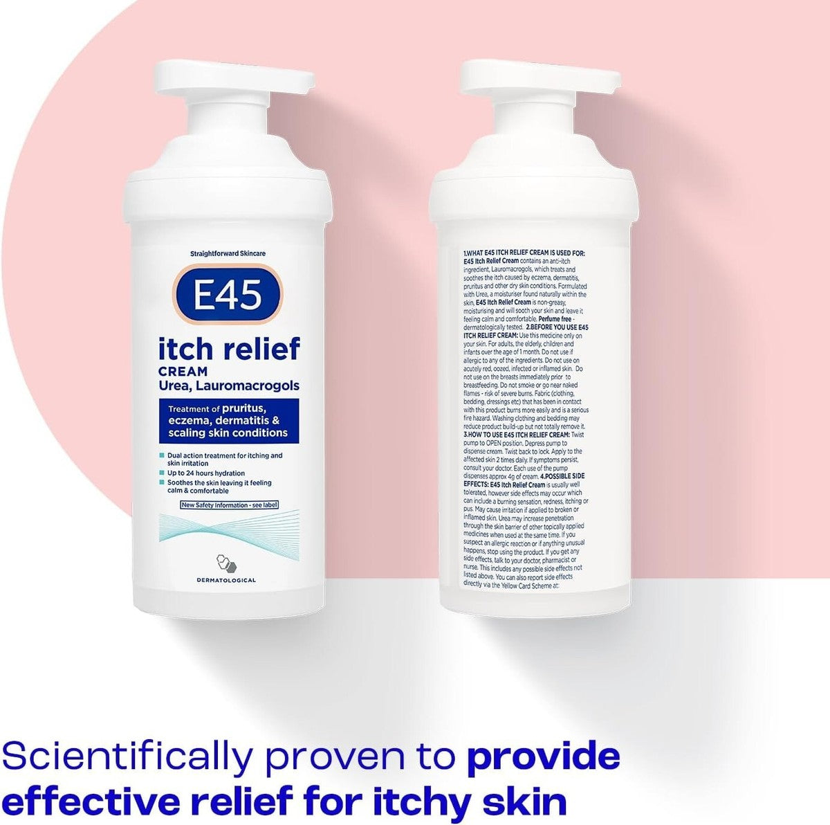 E45 Itch Relief Cream 5% Urea 3% Lauromacrogols 500g
