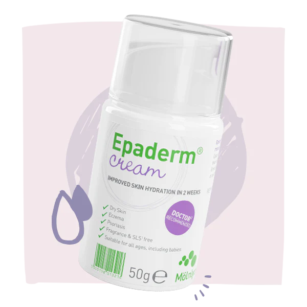 Epaderm保湿霜（有效缓解皮炎，湿疹，皮肤干燥，不含激素，婴儿可用）面霜50g