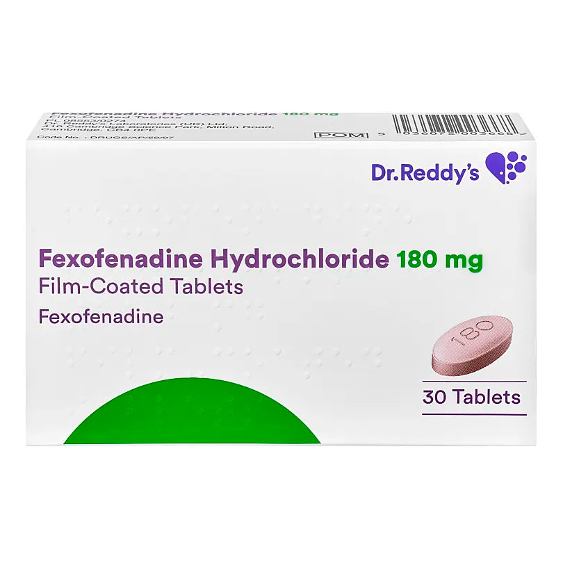 过敏慢性荨麻疹（风疹块）缓解服务 – Fexofenadine非索非那定 180 毫克