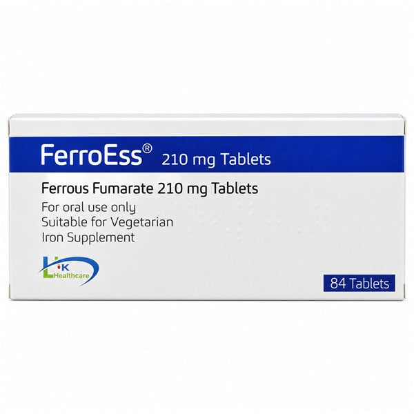 FerroEss Ferrous Fumarate 210 mg Tablets 84 Pack