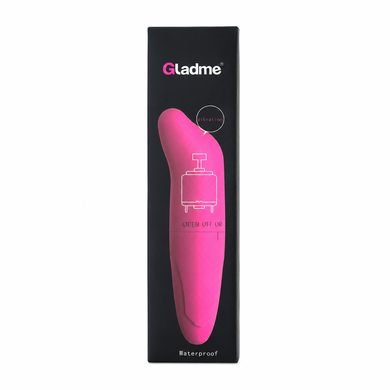 Gladme 粉色防水私密按摩棒