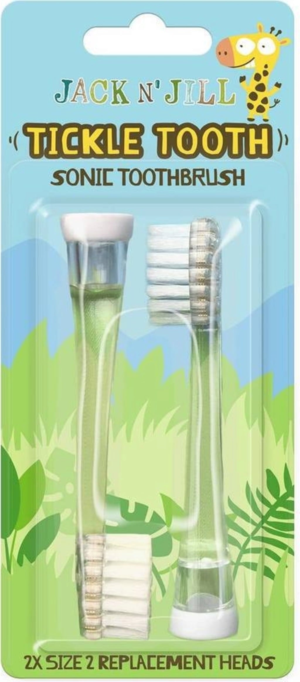 Jack n 'Jill children's tickle tooth sound wave electric toothbrush replace the head (two installations)