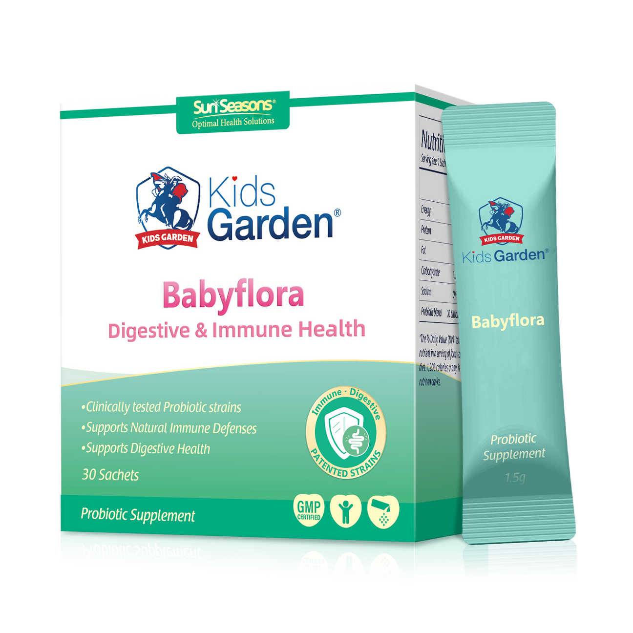 Sun Seasons kids garden babyflora 消化与免疫健康 30袋