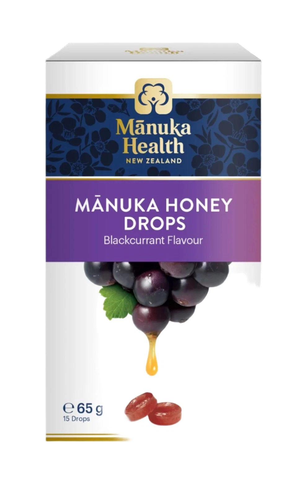 Manuka Health MGO 400 Manuka Honey Lozenge Drops - Blackcurrant