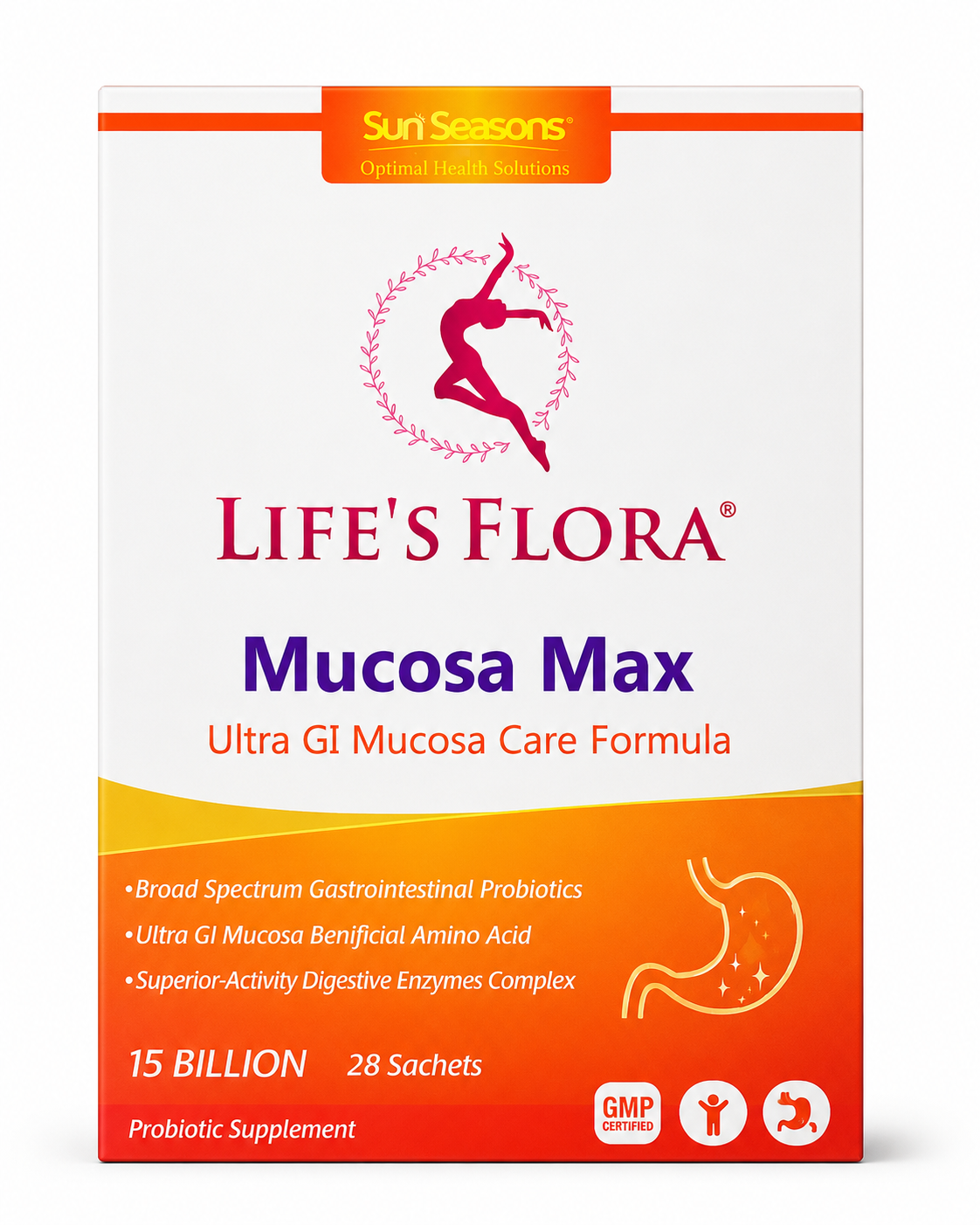 Sun Seasons LIFE'S FLORA胃部益生菌针对幽门螺旋杆菌有特别的效果 全面改善肠胃健康