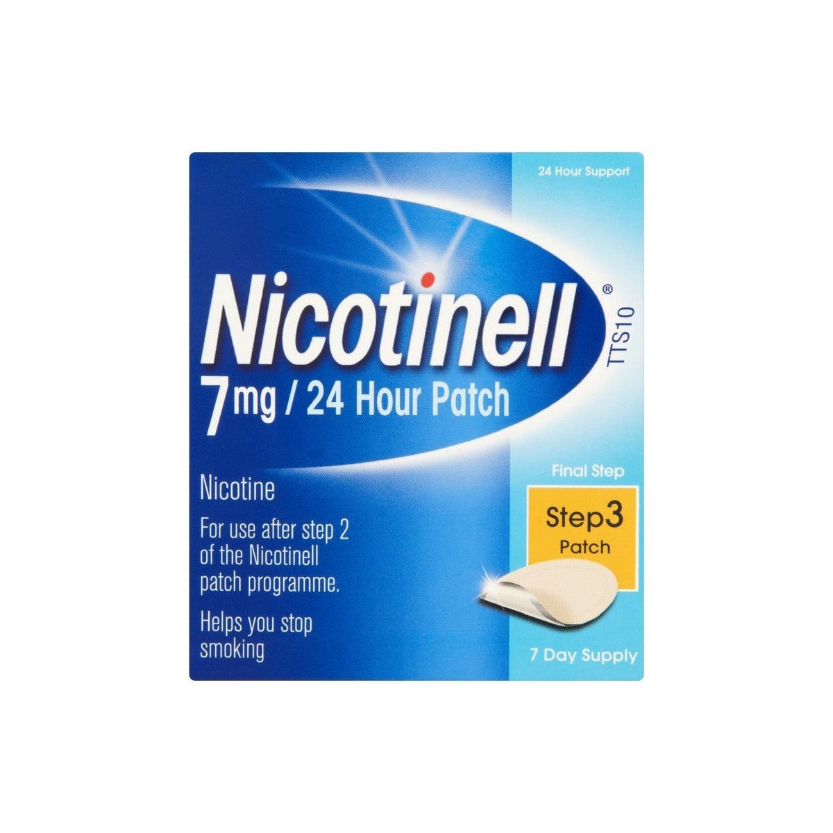 Nicotinell 7毫克24小时戒烟贴 - 7片装