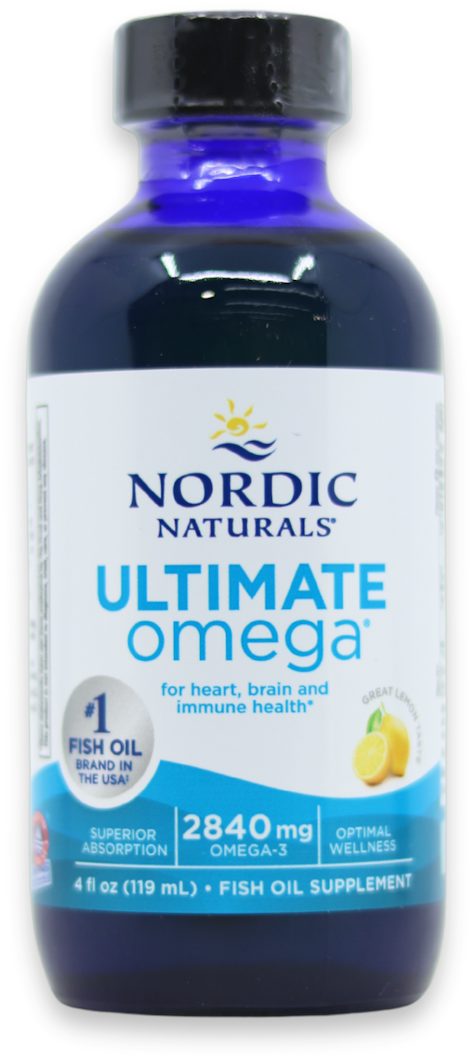 Nordic Naturals Ultimate Omega Liquid 2840mg Lemon - 119ml — product packaging