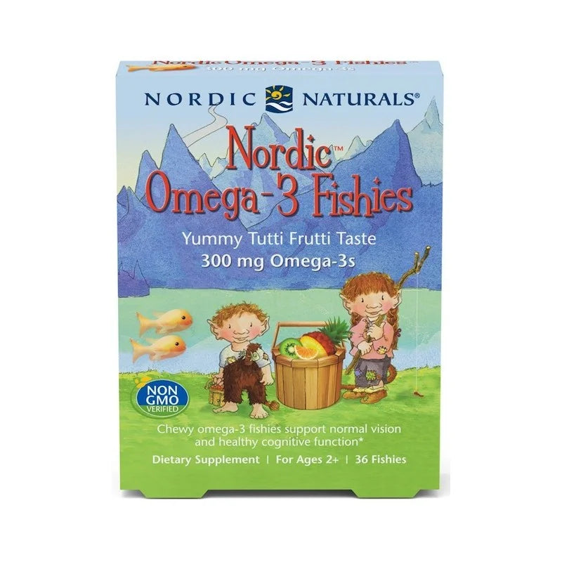 Nordic Omega-3 Fishies 300mg Yummy Tutti Frutti Taste 36 fishies Nordic Naturals