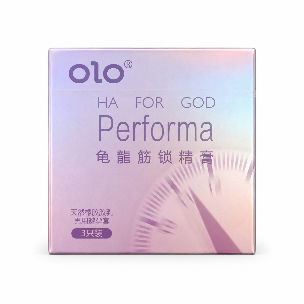 olo Performa Ribbed Latex Condoms – 3 Pack