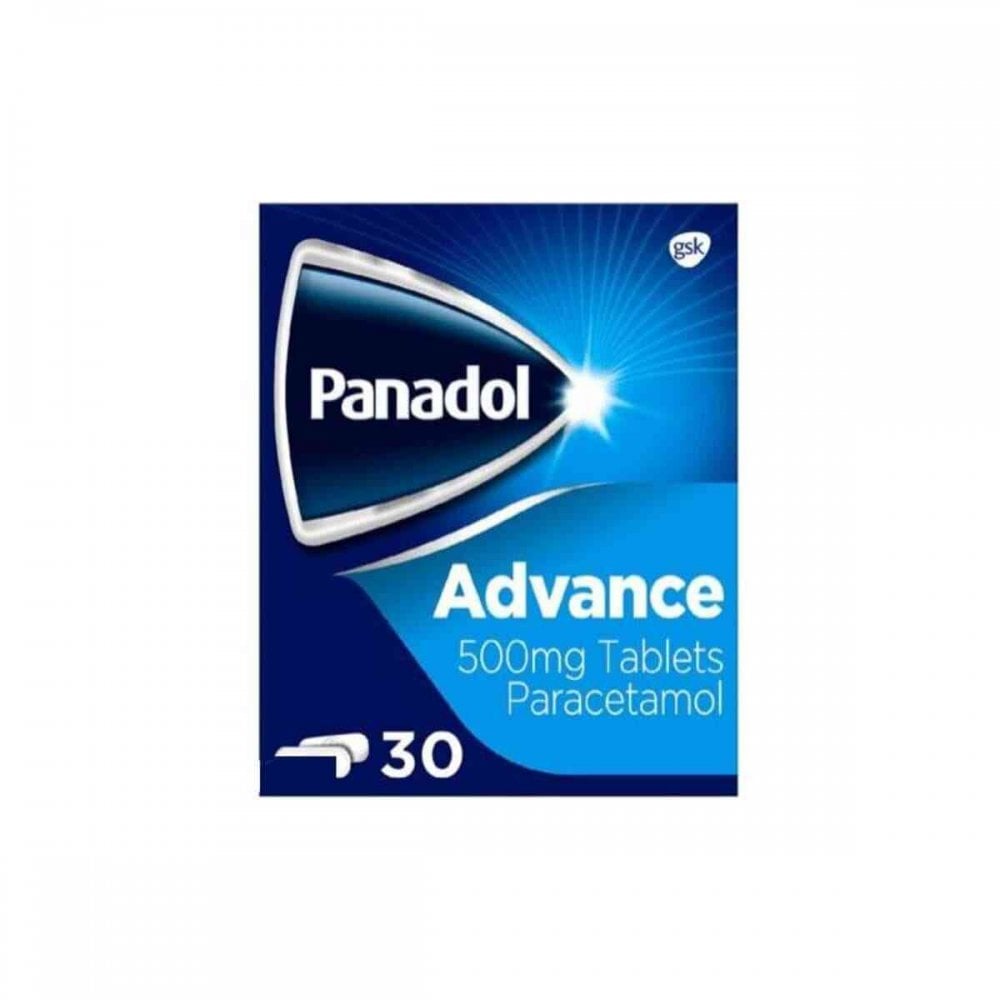 Panadol Advance 500 毫克扑热息痛 - 30 片（p） 