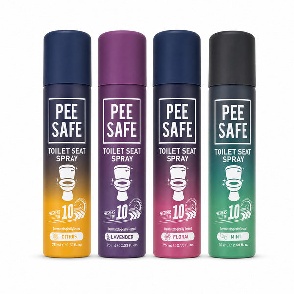 Pee Safe Toilet Seat Spray 75ml – 4 Fragrances