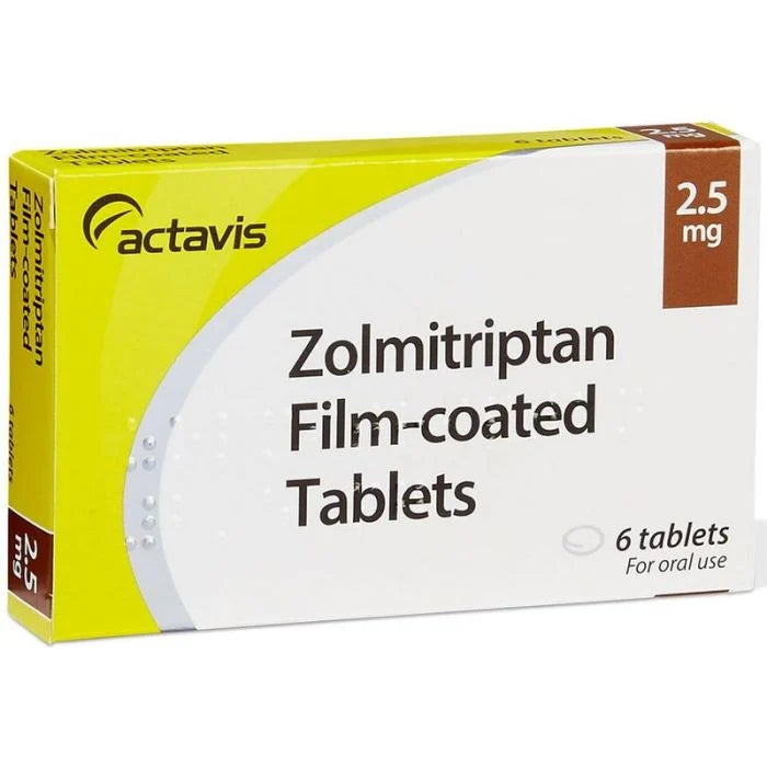 Zolmitriptan 2.5mg tablets (6 tabs）