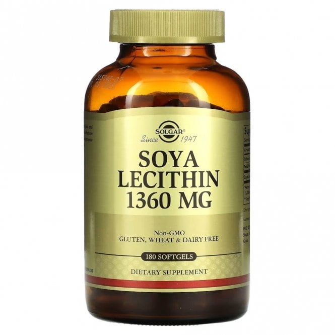 Solgar 大豆卵磷脂 1360毫克 软胶囊 - 180粒 
