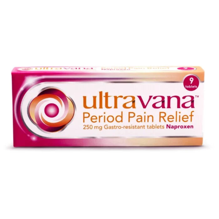 Ultravana Period Pain Relief 250mg Gastro-resistant Tablets - 9 Tablets