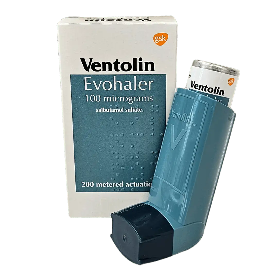 Ventolin Evohaler Salbutamol 100 micrograms - 200 Actuations — product packaging