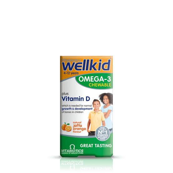 Vitabiotics Wellkid Omega-3 Chewable 60 Capsules