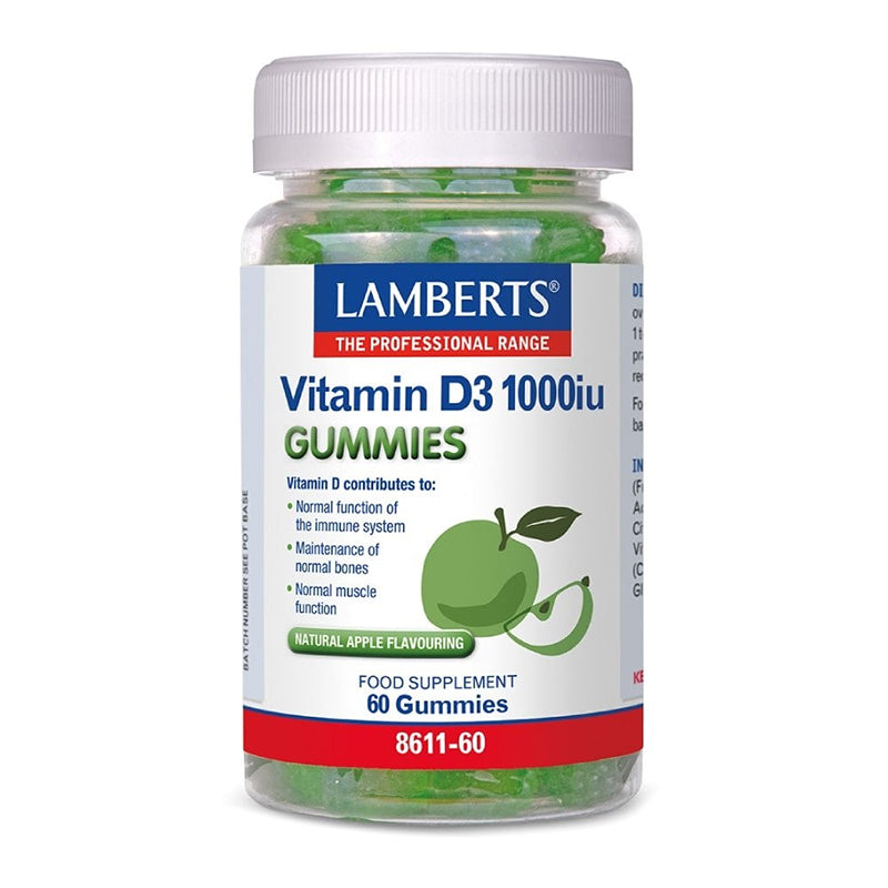 Lamberts Vitamin D3 Gummies 1000IU - 60 Gummies
