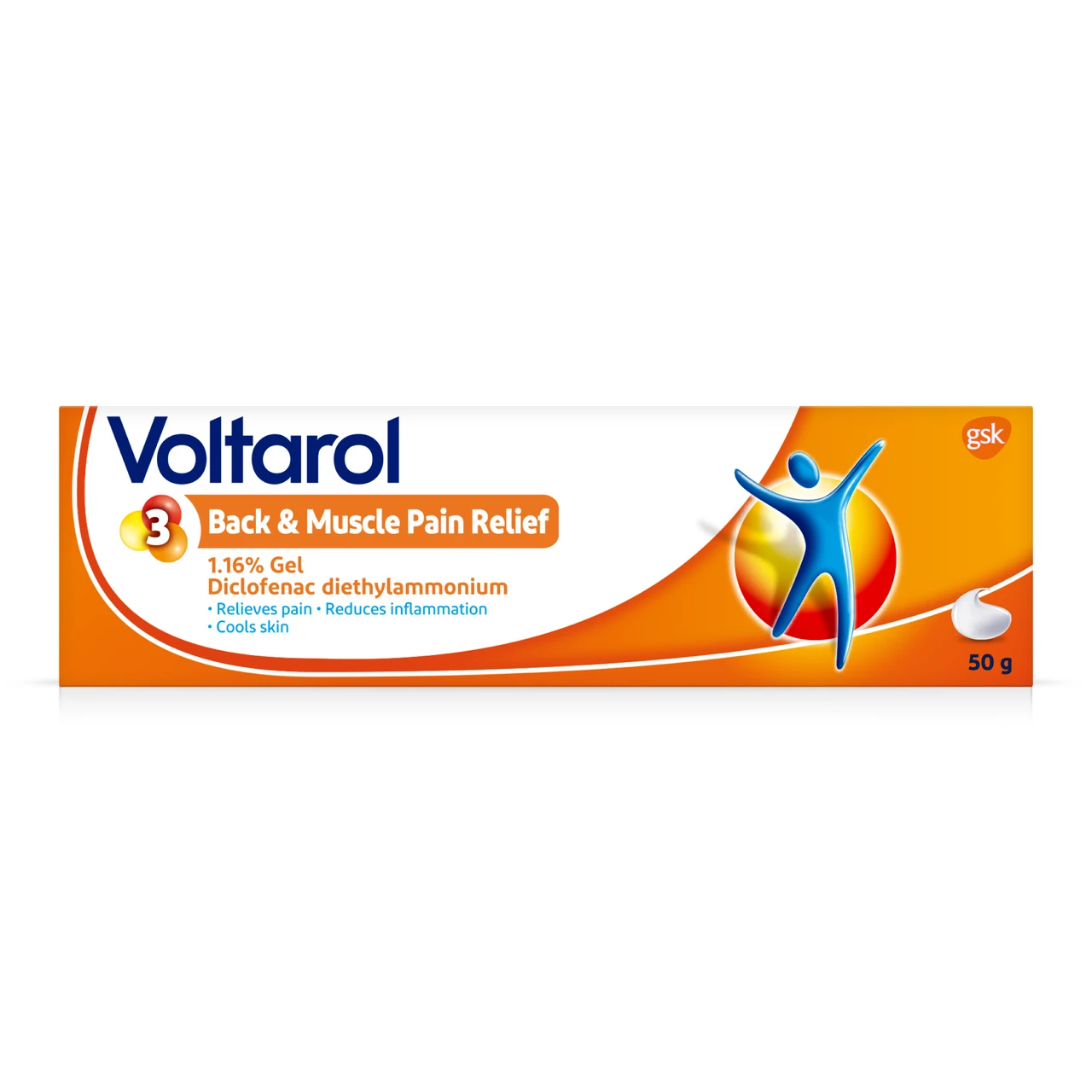 Voltarol Back & Muscle Pain Relief Gel 1.16% - 30g