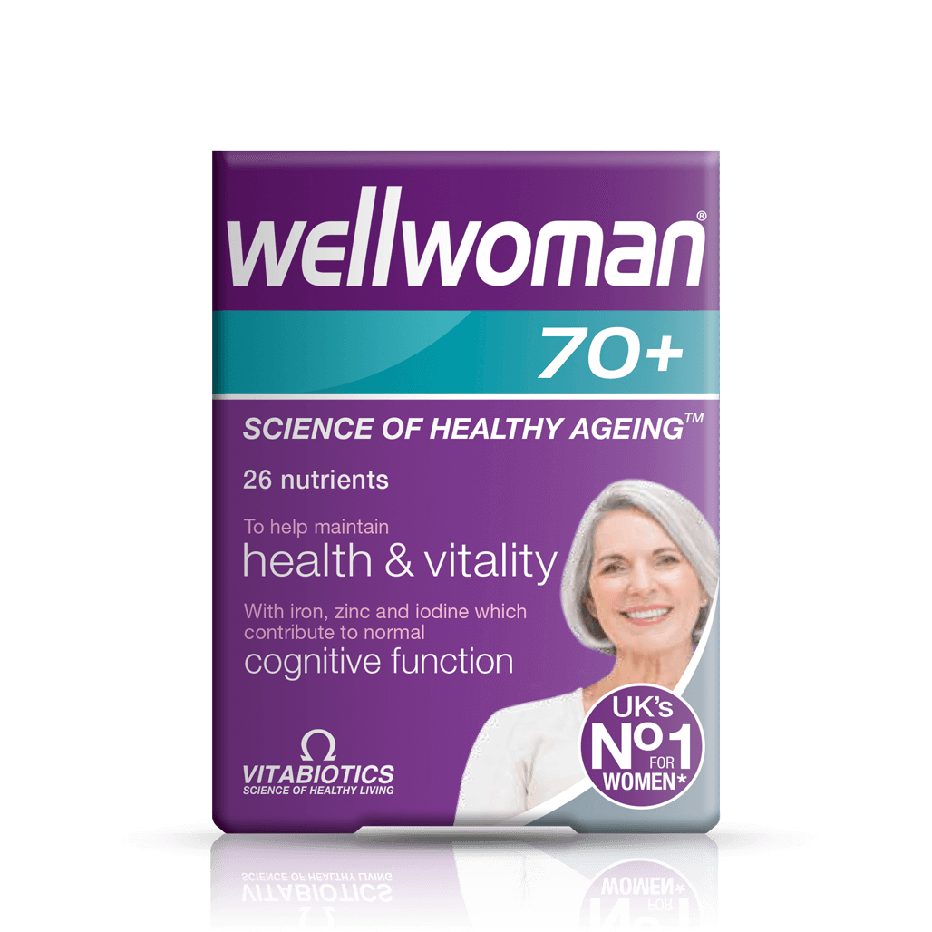 Vitabiotics Wellwoman 70+ Multivitamin - 30 Tablets — product packaging