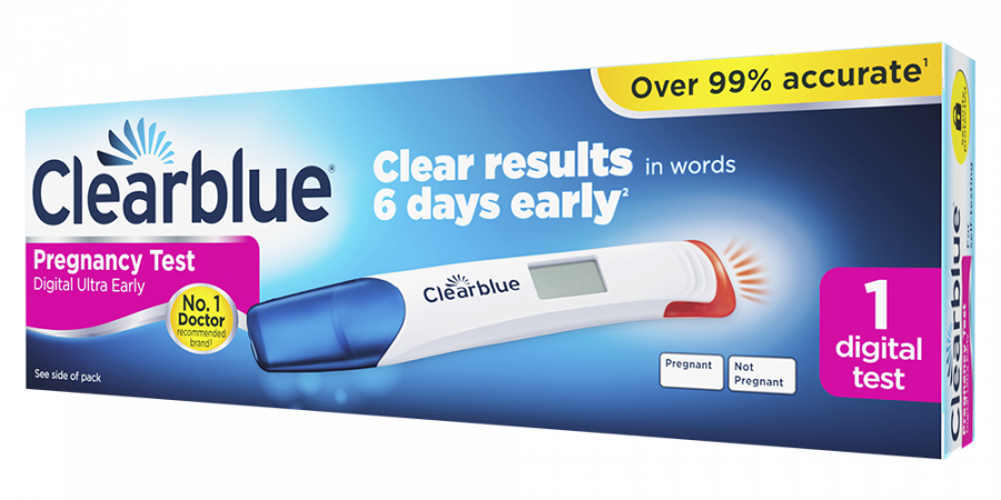 Clearblue Digital Ultra Early Pregnancy test Early detection and super -clear number results