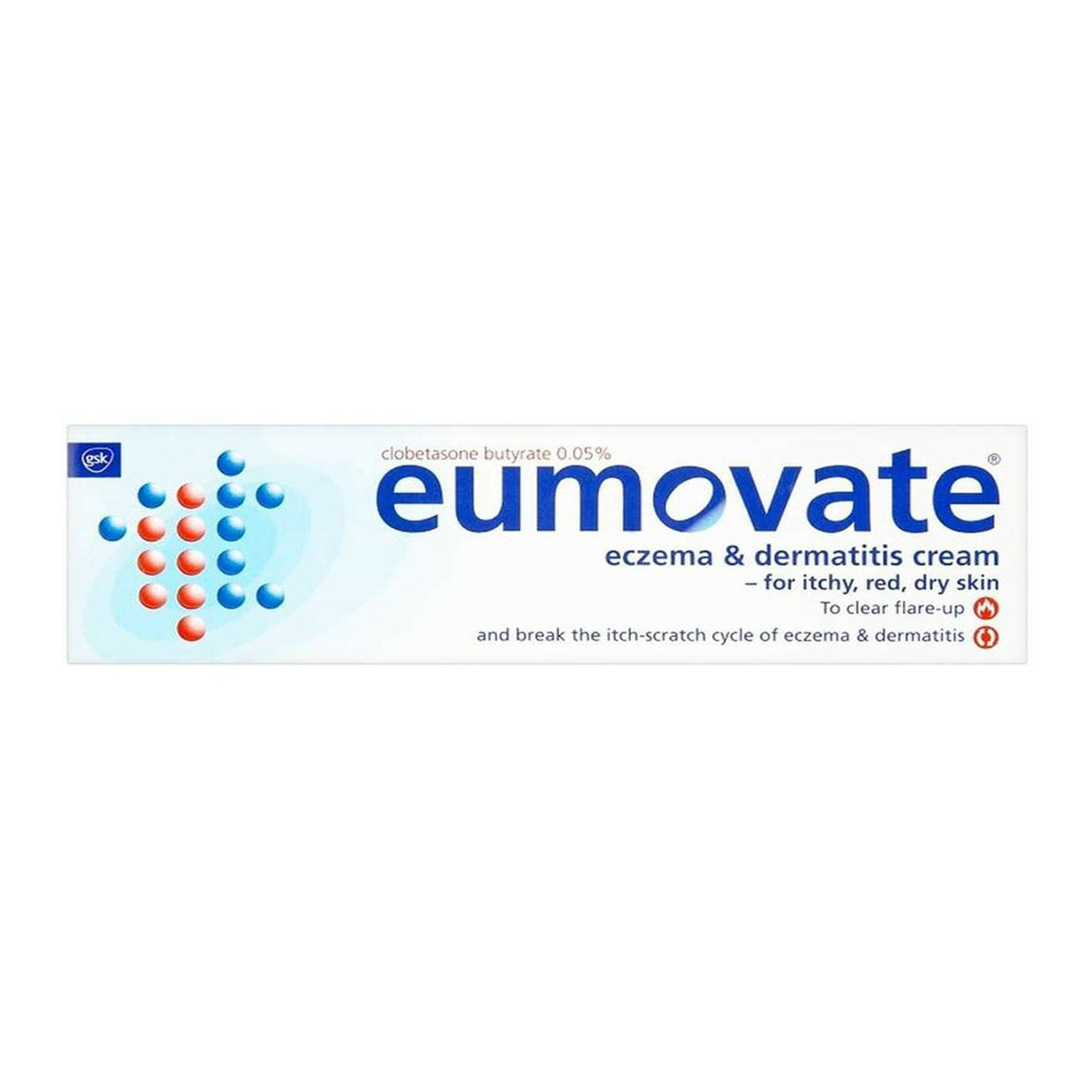Eumovate Eczema & Dermatitis（英国加强版999皮炎平，丁酸氯倍他松湿疹药膏，止痒皮肤用药 神经性皮炎 接触性皮炎 脂溢性皮炎，有效缓解治疗湿疹和各类皮炎） 0.05% Cream - 15g