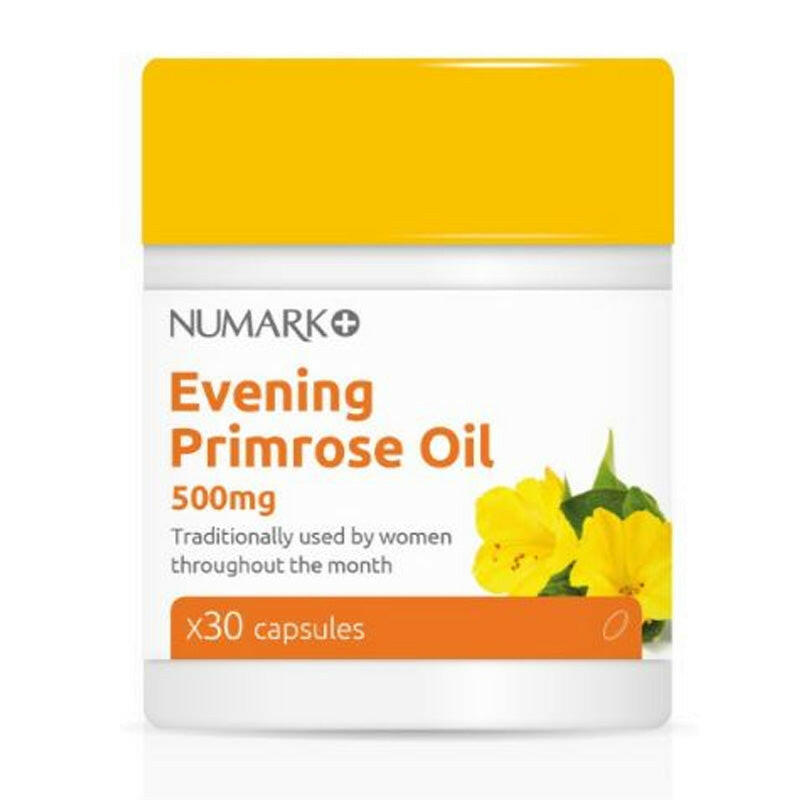 NUMARK EVENG Primrose Oil monthly grass oil 500 mg capsules 30 grains/box