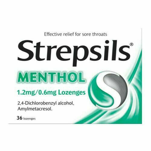 Strepsils Linking throat sugar (effectively alleviating sore throat throat pain pharyngeal throat sore) mint flavor 36 grains/box Menthol -36 Lozenges