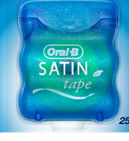 Oral-B Satin Tape Dental Floss Mint - 25m — product packaging