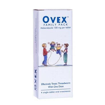 Ovex 100mg tablets family pack 4