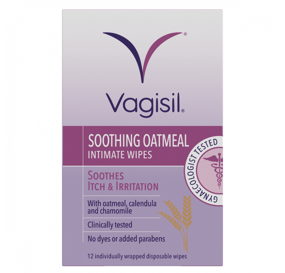 VAGISIL private parts to soothe the wet wet towels (relieve privacy stimulation in private parts, essential women) SOOOTHING OATMEAL Intimate Wipes 12s